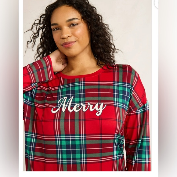 Joyspun women’s long sleeve with matching jogger pants pajama set; size: various - Picture 2 of 3